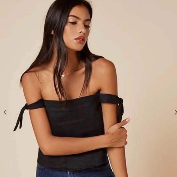 Reformation Tops - Reformation Linen Amalia Top